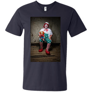 982 Anvil Men's Printed V-Neck T-Shirt