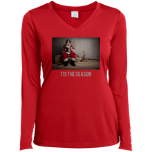 Load image into Gallery viewer, LST353LS Sport-Tek Ladies&#39; LS Performance V-Neck T-Shirt