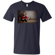 Load image into Gallery viewer, 982 Anvil Men&#39;s Printed V-Neck T-Shirt