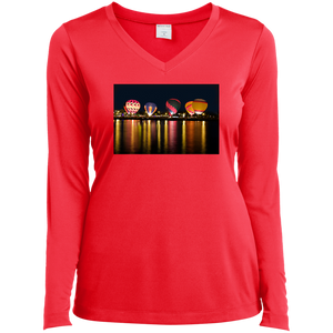 LST353LS Sport-Tek Ladies' LS Performance V-Neck T-Shirt
